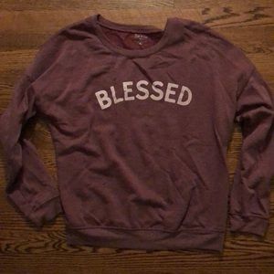 Zoe + Liv blessed super soft sweatshirt
